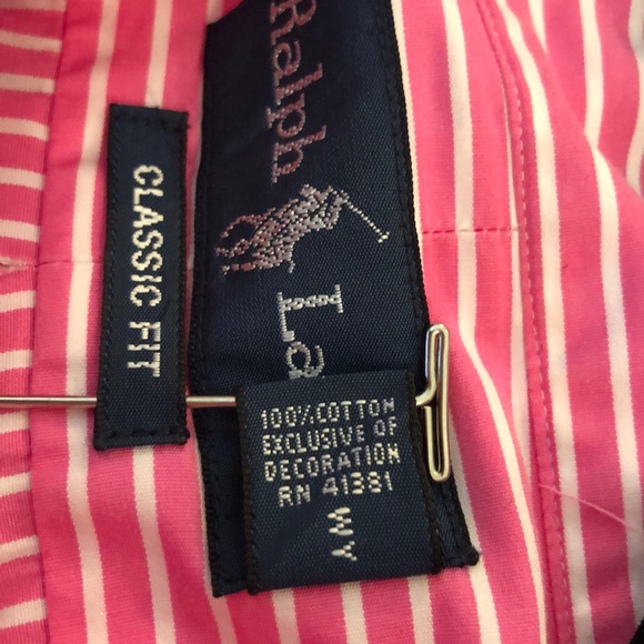 Pink & White Striped Ralph Lauren Blue Pony XL - Picture 8 of 8